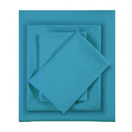 INTELLIGENT DESIGN Intelligent Design ID20-1081 100 Percent Polyester Sheet Set; Twin Extra Long; Teal ID20-1081